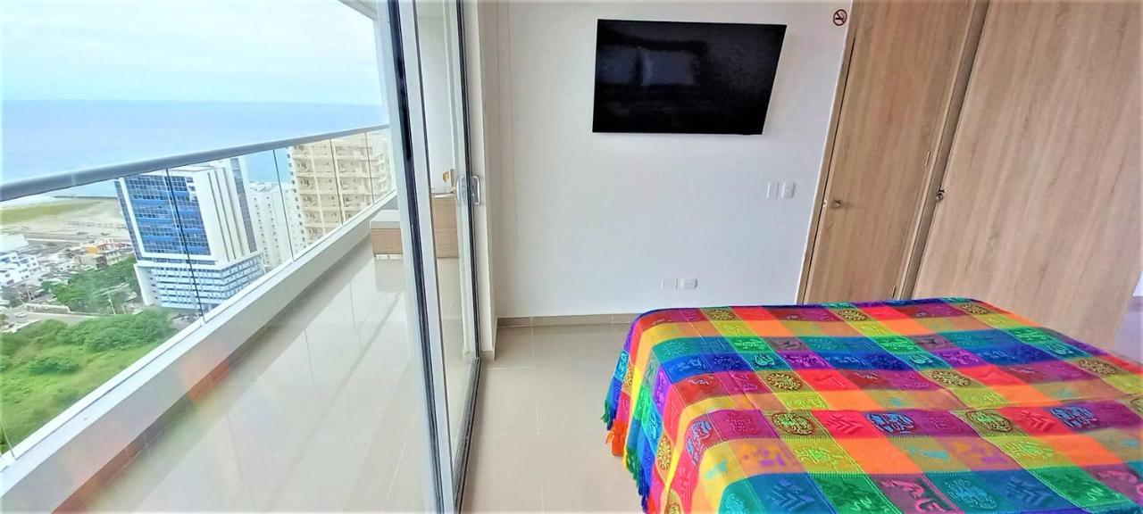 P23 Brand New High Floor, Few Blocks To Walled City Steps To Beach Apartamento Cartagena